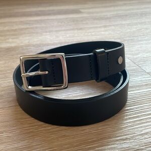 Rag and Bone Boyfriend Belt in Black Leather